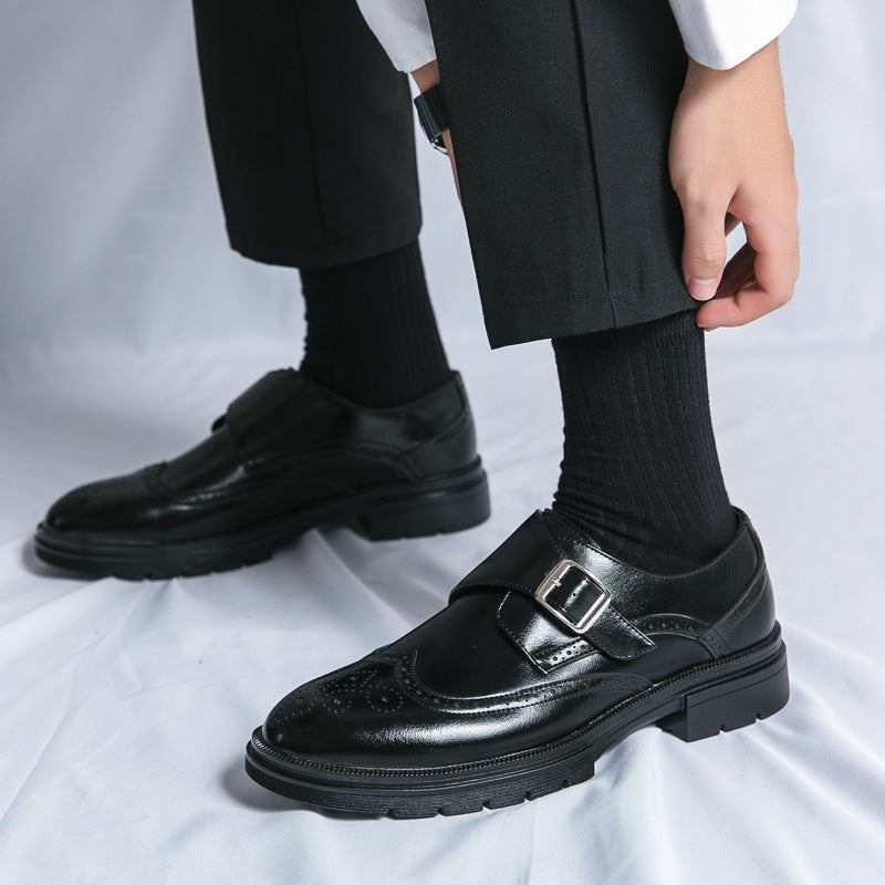 Echte Buckle-Dress-Schuhe
