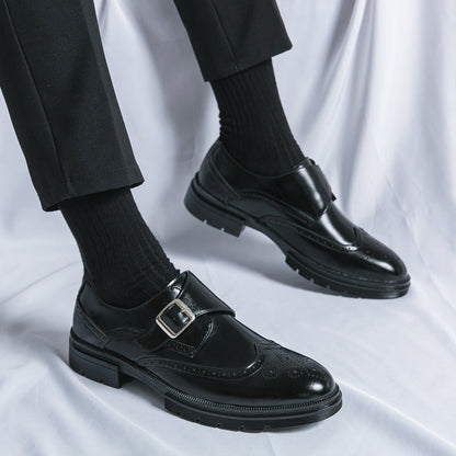 Echte Buckle-Dress-Schuhe