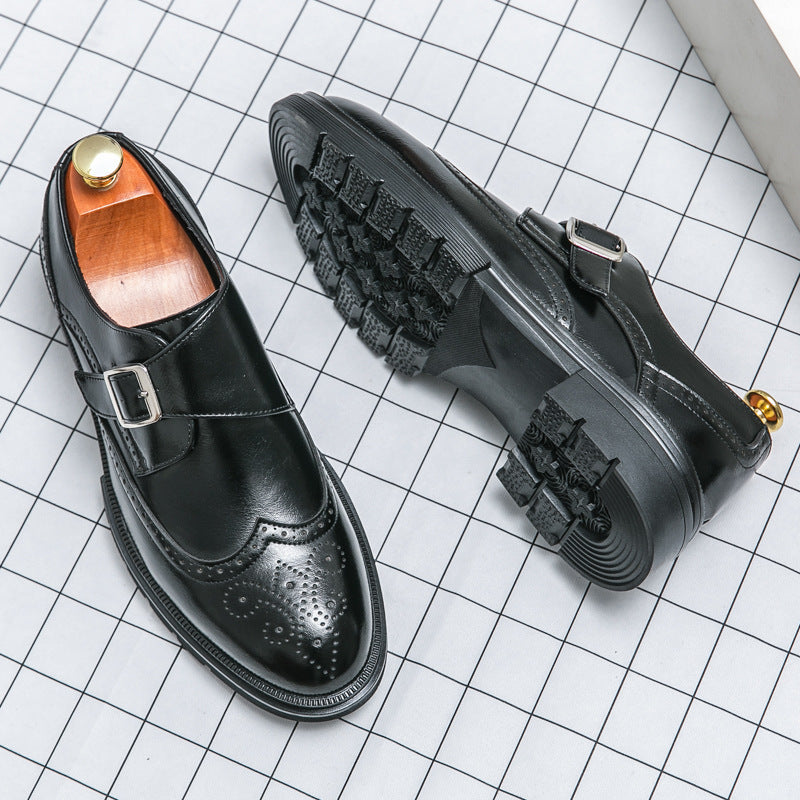 Echte Buckle-Dress-Schuhe