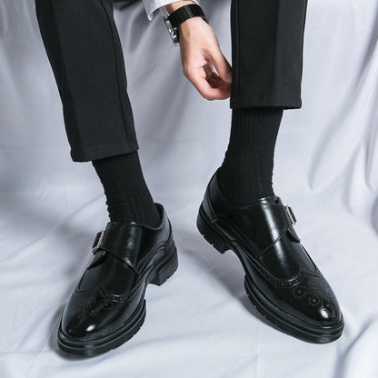 Echte Buckle-Dress-Schuhe