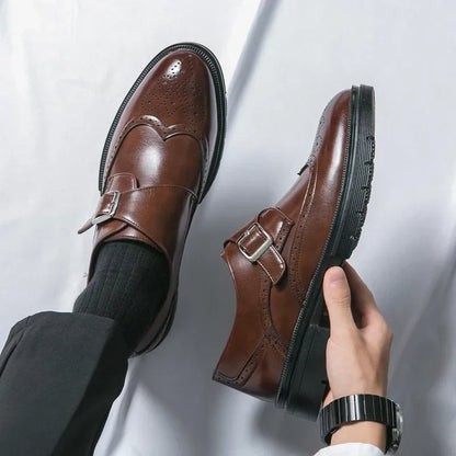 Echte Buckle-Dress-Schuhe