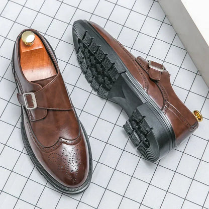 Echte Buckle-Dress-Schuhe