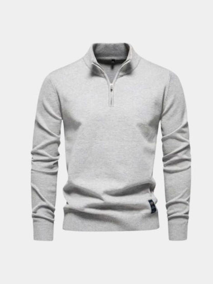 Herren Strickpullover – Half Zip Strickware Freizeit Alltagsstrick