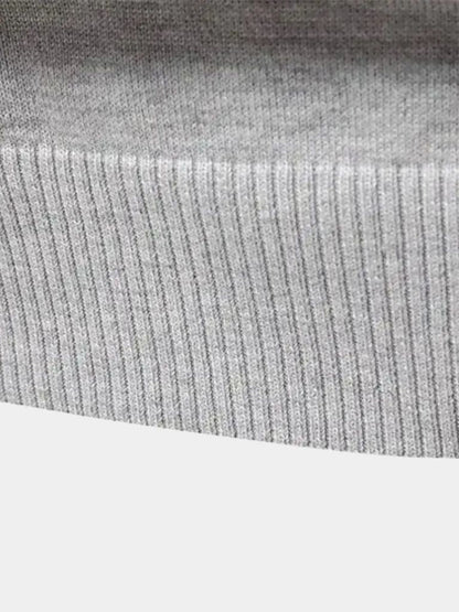 Herren Strickpullover – Half Zip Strickware Freizeit Alltagsstrick