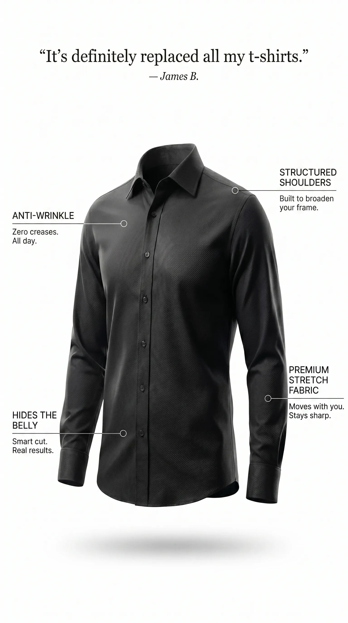 TRUESHARP STRETCH-SHIRT